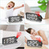 AMIR Projection Alarm Clock for Bedroom, 7.9 in Display LED Alarm Clock with 180 Rotatable Projector, Snooze