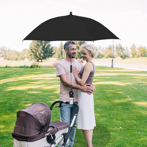 Versatile Beach Umbrella with Clamp for Strollers, Chairs & Golf Carts