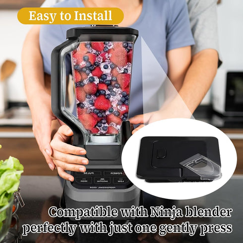 Blender Lid Replacement for Ninja, Cover Pour Spout Parts for 72oz Pitcher, Compatible with NJ600-NJ602
