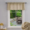 Beda Home Linen Textured Curtain Valance for Kitchen Living Room | Light Filtering Farmhouse Short Valance (Taupe)