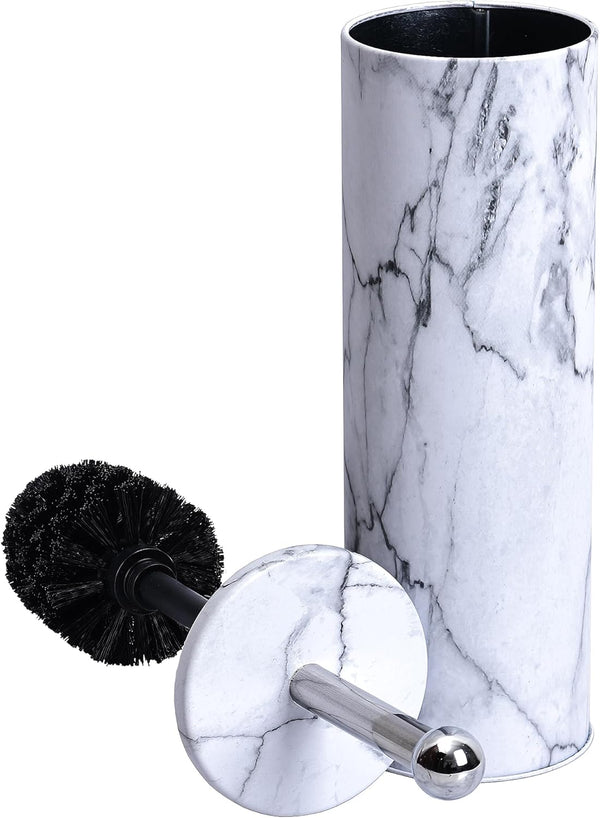 Deep & Sturdy Toilet Bowl Brush with Holder, Durable Silicone Scrubbing Tool for Bathroom Cleaning Supplies