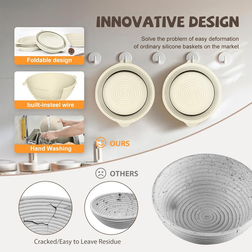 26PCS (34OZ), Set 2 Sourdough Starter Kit, Sourdough Bread Baking Supplies, Including a Sourdough Starter Jar Silicone