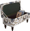 Eco-Ancheng Storage Ottoman Cover Rectangle Ottoman Slipcover Folding Storage Bench Cover Footrest
