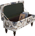 Eco-Ancheng Storage Ottoman Cover Rectangle Ottoman Slipcover Folding Storage Bench Cover Footrest
