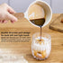 Nonstick Sauce Pan, Small White Soup Pot, Flat Bottom Milk Pot, Multifunctional Cooking Pot for Frying