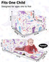2-in-1 1-3 Kids Couch, Kids Fold Out Couch, Convertible Sofa to Lounger for Girls and Boys, Soft Toddler Chairs Comfy