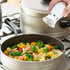 Accmor Salt and Pepper Shakers Set: 4 oz Stainless Steel Containers with Glass Bottom for Kitchen