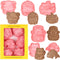 Crethinkaty 6pcs Chinese New Year Cookie Cutters - 3D Biscuit Mold Fondant Molds for Chinese New Year Bakeware