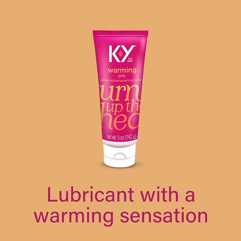 5 K-Y Warming Jelly Personal Lubricant Tube, Ounce