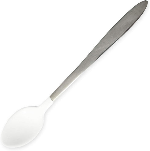 Rehabilitation Advantage Long Teaspoon - Plastisol Coating, White