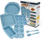 Economical 7in1 Nonstick Silicone Baking Cake Pan, Cookie Sheet Molds, Heat Resistant Bakeware Tools