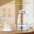 1500W, 1.7L, NISVITU Glass & Stainless Steel Cordless Electric kettle for boiling water, Hot water boiler Electric Tea