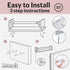 Set 3, 16.4". NATURE SUPPLIES of Nursery Book Shelves, Solid Wood for Books, Toys, Decor, Wall Bookshelf for Kids