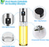 2Pack Nozzle 100ml Daily Treasures Upgraded Precise Olive Oil Glass Bottle with Oil Brush Bottle, Silicone Funnel