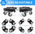 8 8 inch-22 inch 500lbs TreeGun Plant Caddy with Wheels Heavy Duty with Lockable Casters, Rolling Plant Stand