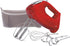 Hamilton Beach 6-Speed Electric Hand Mixer - 275 Watts with Whisk, Traditional Beaters, Red