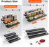 Expandable 3 Tier Spice Rack Organizer for Cabinet, Adjustable Cabinet Spice Organizer for Easy Visibility