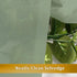 Sage Green Sheer Curtains, 36 inches Long, 2 Panels, Solid Cafe Curtains for Bathroom or Kitchen