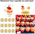 Acrylic Riser Black Acrylic Shelf Riser, 3 Tier Perfume Organizer, Large Cupcake Stand for Funko POP, Cosmetic Products