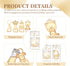 wxfdac 24 Pcs Baby Bottle Opener, Popping Bear Footprint Keychain Bottle Openers with White Gift Box, Baby Shower Party