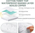Twin Waterproof Mattress Protector, Zippered Encasement Cover Fits 9-12" Deep, Soft Terry Top Fabric