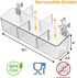 vacane Office Hanging Organizer, Clear Hanging Baskets for Organizing Over the Cabinet Organizer Holder for Kitchen