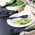 Set of 18 Heavy Duty Disposable Plastic Serving Utensils - Six 10” Spoons and Forks, Black