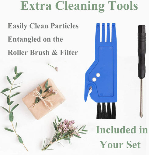 Replacement Parts Kit for Eufy RoboVac 11S, 15C, 30, 30C - Filters, Brushes, and Roller Brush
