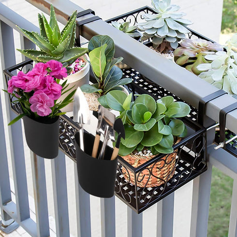 8pcs Hanging Cup Holder,Rolling Cart Accessories,Utility Cart Accessories for Art Craft Supplies,Space Saving Kitchen