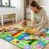 3x5ft Kids Educational Rug, Non-Slip Machine Washable ABC Alphabet Mat & Learning Carpet for Playroom Bedroom, Nursery