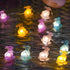 8 EXF Easter Decorations Bunny Pastel Fairy Lights, Battery Operated with Remote & Modes & Timer, Waterproof Easter