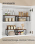 Set 2 Counter UKCS025K01 SONGMICS Cabinet Organizer Shelf, of Kitchen Shelves, Kitchen Storage, Spice Rack, Stackable