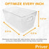 2 pack 5.2 9.3" 4.2" Priver - Breast Milk Freezer Storage Containers, - Breastfeeding Essential in Organization