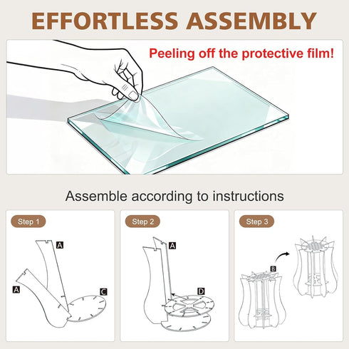 Xykzra Set Vase for Lego Flowers Bouquet Upgraded, Acrylic Display Holder Compatible with Lego Botanical Collections