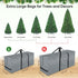 BALEINE 7.5 ft Christmas Tree Storage Bag, Heavy Duty Extra Large Artificial Christmas Tree Bag with Reinforced Handles and Dual Zippers Wide Opening (Gray, 7.5 ft) by BALEINE