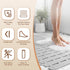PuoWeo 35.4 15.7 Bathtub Mat Non Slip for Bathroom with Suction Cups and Drain Holes * Shower Mat for Inside Shower