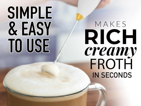 Zulay Kitchen Milk Frother Set, Latte Art Coffee Kit with Handheld Frother, Stainless Steel Pitcher & Stencils