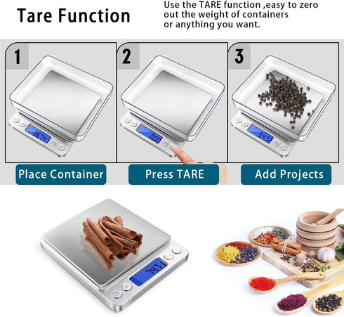Fuzion Digital Gram Scale, .01 Gram Accuracy, 500g Small Jewelry Scale for Herb, Powder, Gold, Coin