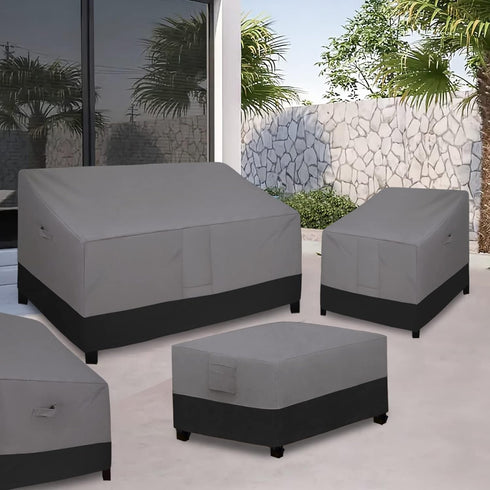 (42" Lx24 Wx16 Easy-Going Patio Coffee Table Cover Small Outdoor Rectangular Table Cover, UV Resistant Waterproof Patio