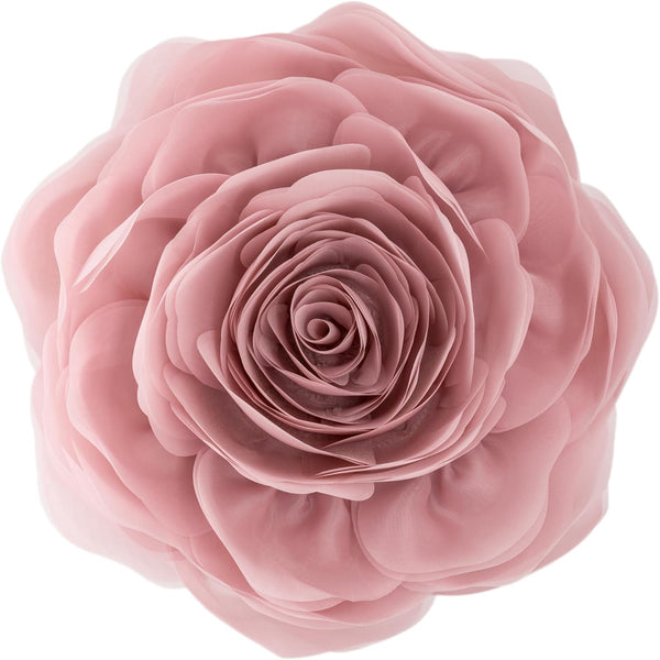 JWH Stereo Flower Throw Pillow Covers - Aesthetic Decorative Floral Accent Pillow Cases for Bedroom 12 Inch