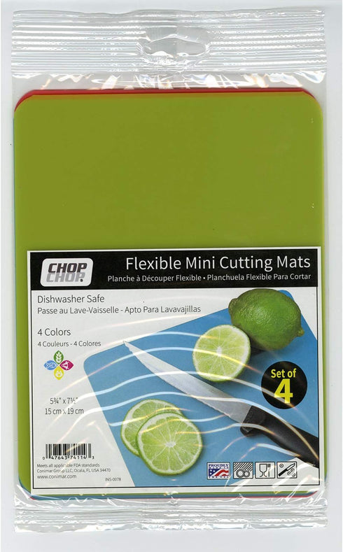 CounterArt Flex Cutting Mat, Mini, Assorted, Set of 4