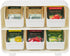 Mind Reader Tea Bag Organizer, Countertop Storage, Kitchen, White, 10.25"L x 3.25"W x 7.75"H