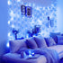 Minetom 300 LED Dimmable Curtain Lights, USB Powered Fairy Lights with Remote and Timer, 8 Modes for Indoor Decor