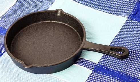 Cast Iron Mini Skillet, 5.3 Inch Round Pan, Black