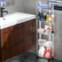 Yieach 3 Tier Rolling Cart with Wheels, Clear Narrow Bathroom Storage Cart for Small Spaces