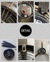 29.526.4 inches Metal Wall Decor Art Antique Airplane Propeller Aviation Wall Clock for Living Room Bedroom Rustic Wall