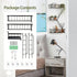 2.5 SweetSage Fire Escape Wall Shelf, Modern City Corner Wall Decorative Action Figure Metal Display with Mini Shelf
