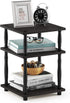 Furinno Turn-N-Tube Easy Assembly Multipurpose End Table, Side Table, Nightstand, French Oak Grey/Black