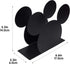 BLACK Mickey Head Premium Stainless Steel Napkin Holder Stand for Kitchen Table and Party