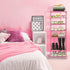4-Tier 6-8 Closet,Pink HITHIM Free Standing Shoe Racks for Pairs Shoe Storage,Kids Shoe Racks for Small